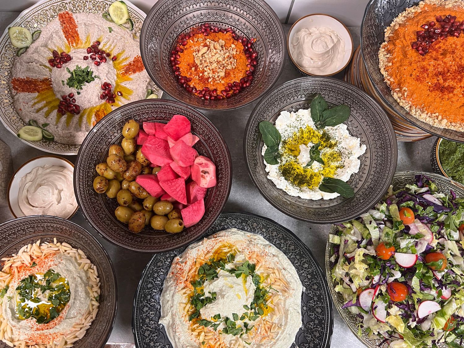 Mezze catering buffet