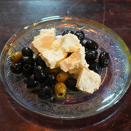 Feta kaas en olijven